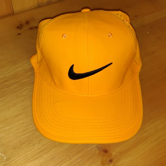 neon orange nike hat